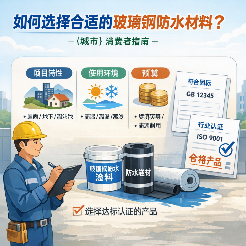 如何判定玻璃钢防水材料的合格标准？ 平顶山 消费者指南